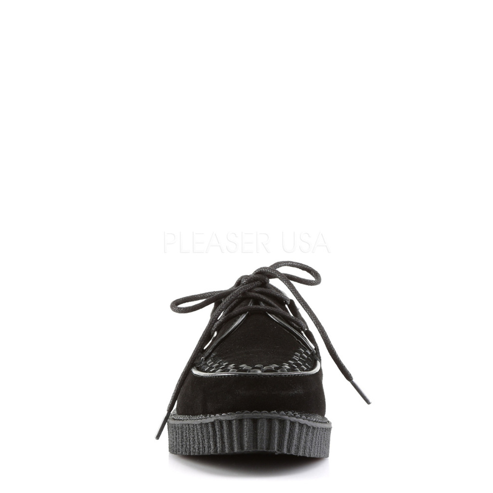 Mens Platform Lace Up Suede Creeper Shoes - Picture 2 of 5